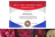 제니퍼 리 ‘Best Art Awards’에서 ‘Flower’ 부문 1등 수상